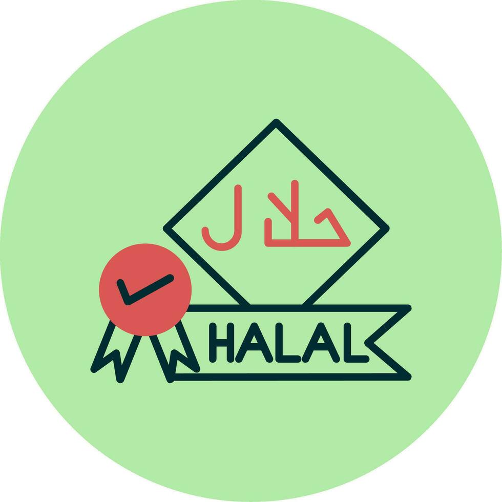 Symbol für Halal-Vektor vektor