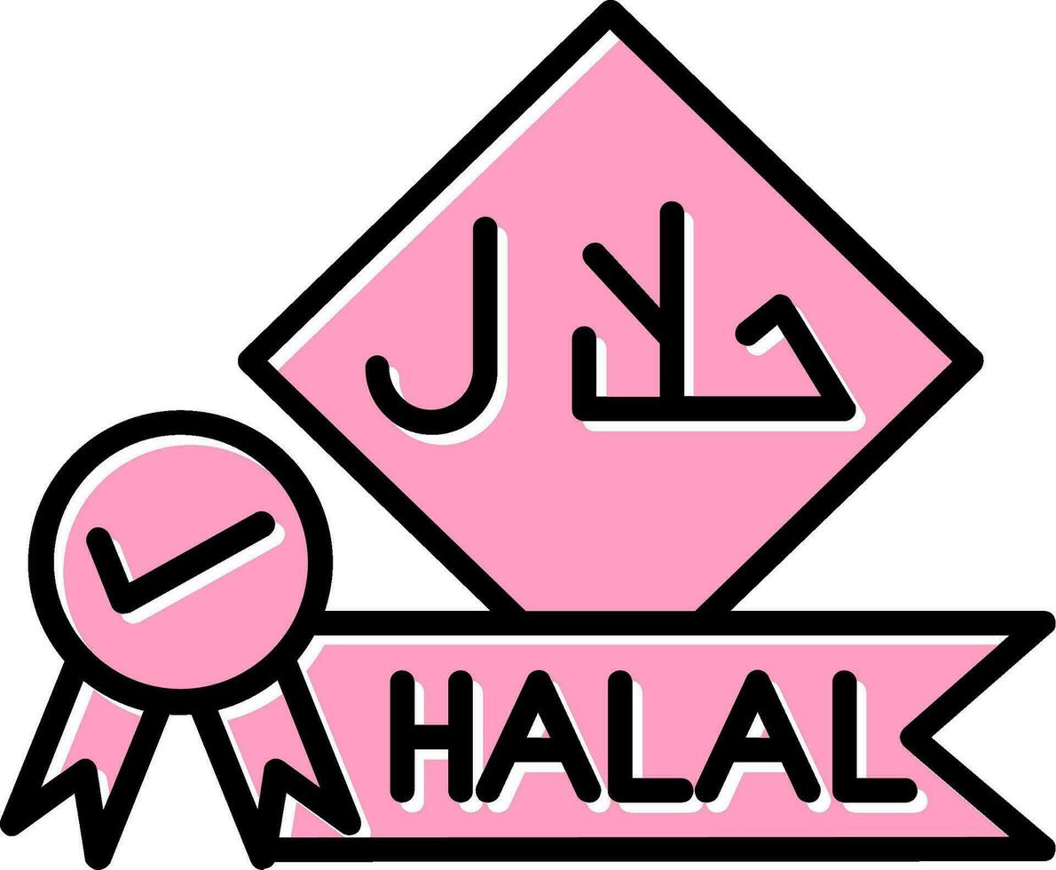 Symbol für Halal-Vektor vektor