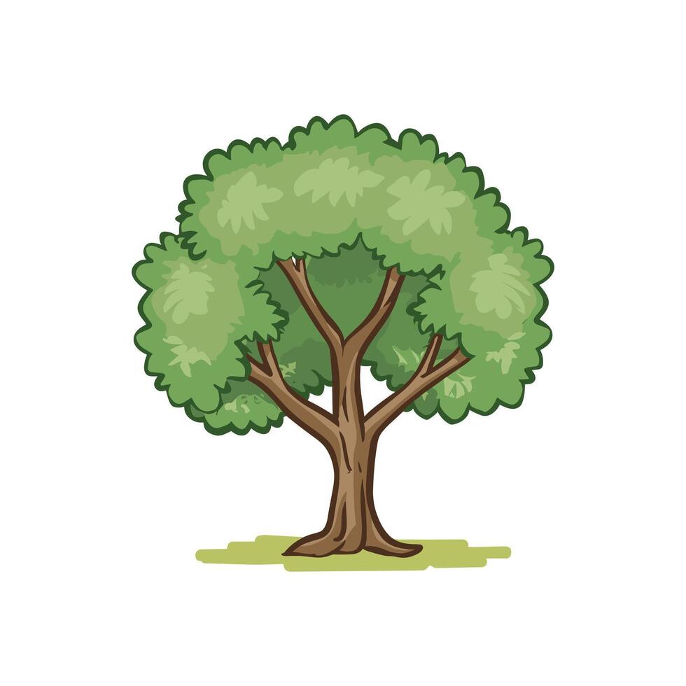 Baum mit Wurzeln Vektor Illustration