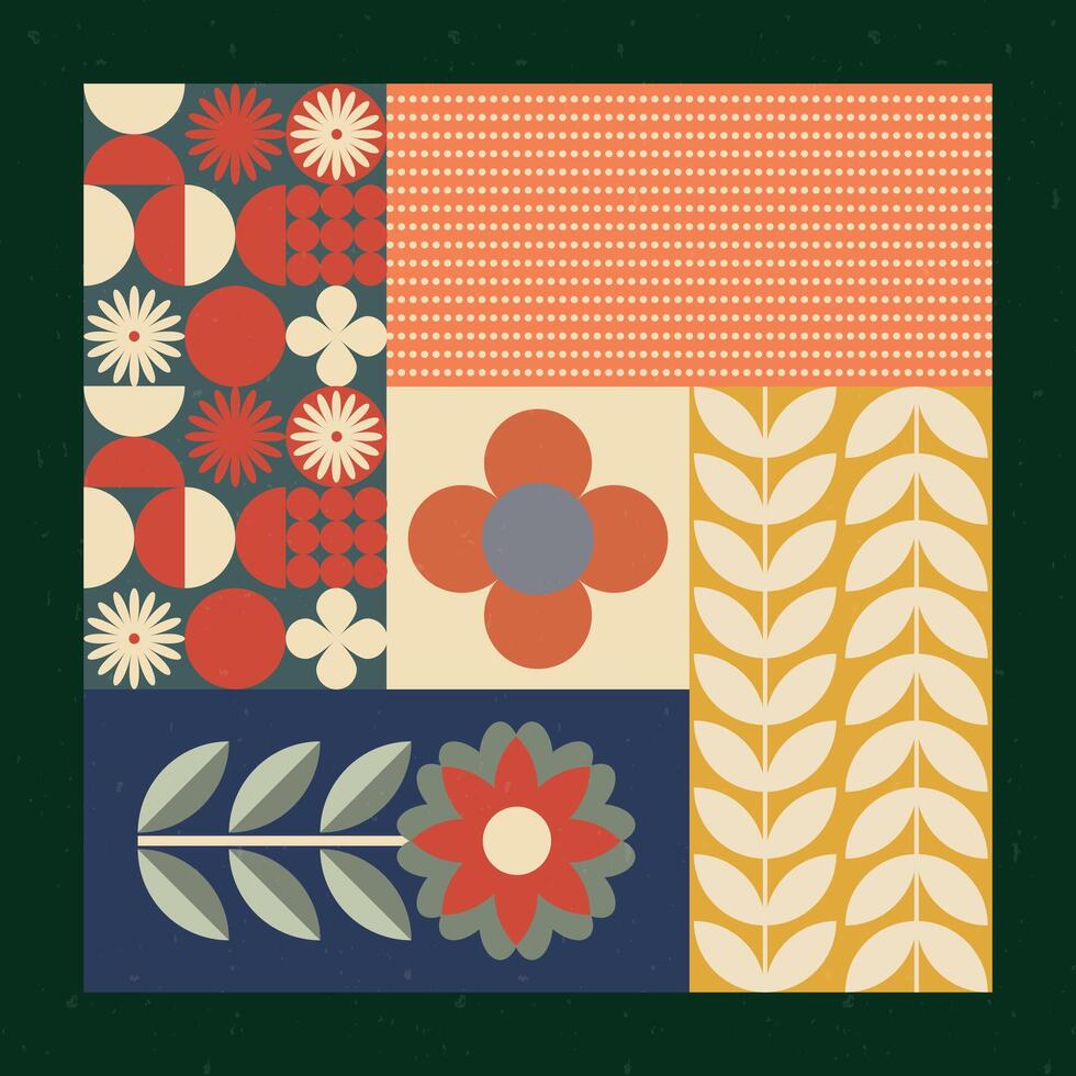 eben Design Vektor Jahrgang retro süß Element Blumen- Blume Muster Hintergrund Hintergrund