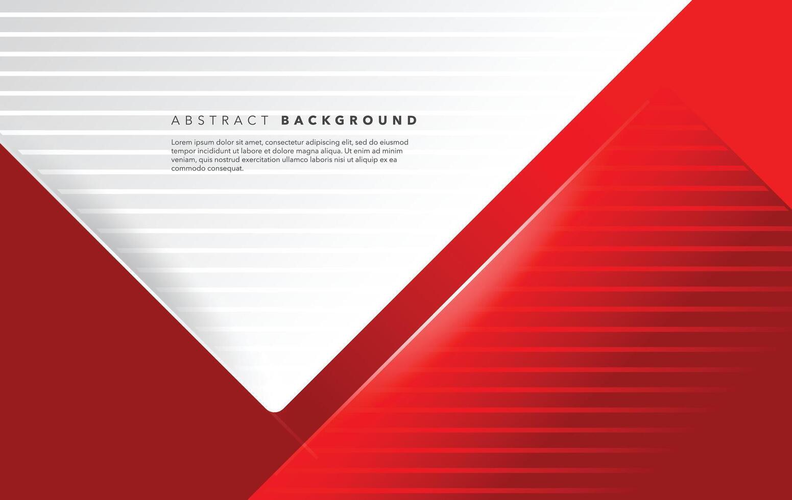 röd och vit modern abstrakt bakgrund design mall vektor
