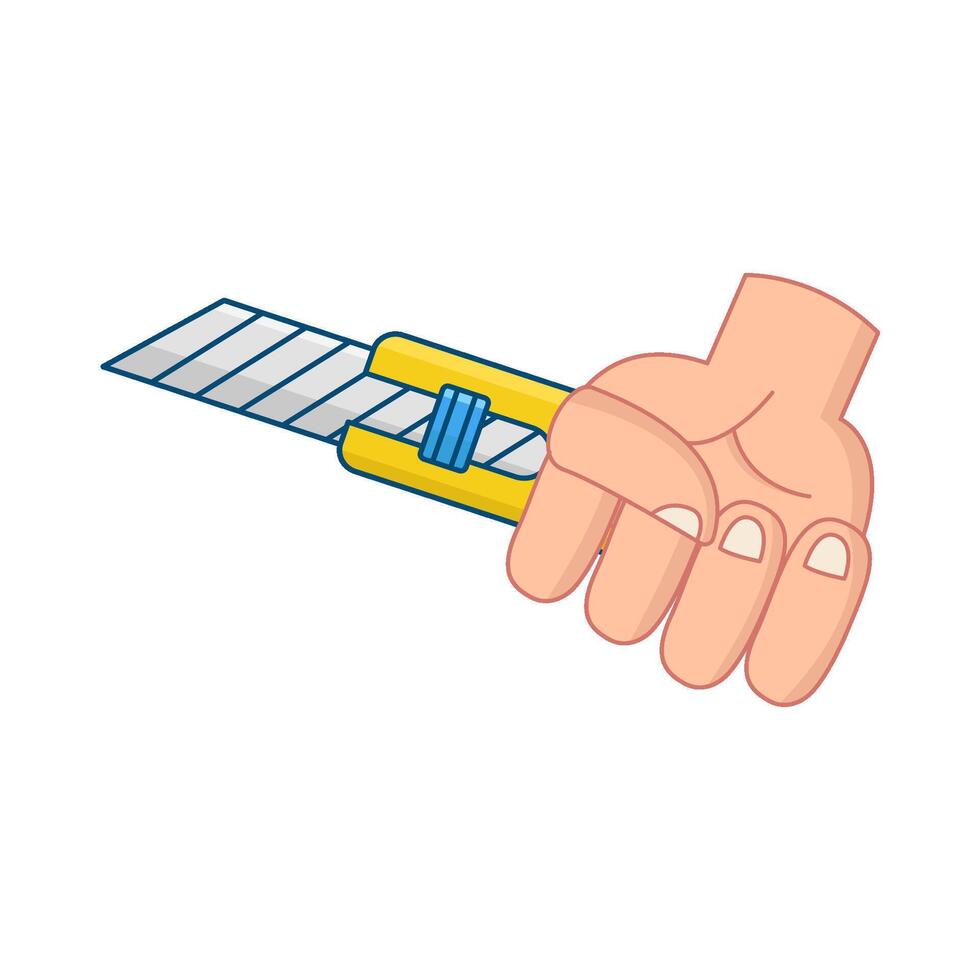 Cutter im Hand Illustration vektor