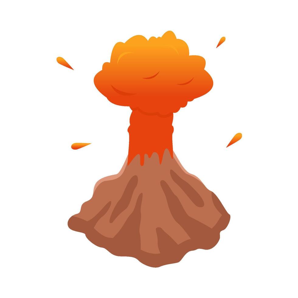 vulkan lava brand illustration vektor