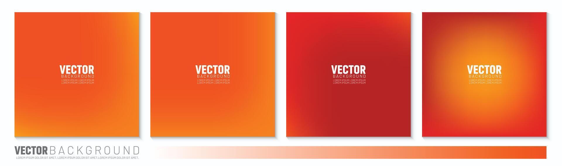 abstrakt Orange Gradient Illustration Hintergrund. zum Sozial Medien Post vektor