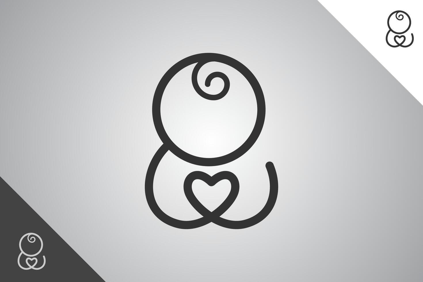 Familie Liebe Symbol. Babys, Kindertagesstätte und Erziehung Logo Identität Vorlage. perfekt Logo zum Geschäft verbunden zu Kindertagesstätte und Erziehung Symbol Geschäft. isoliert Hintergrund. Vektor eps 10.