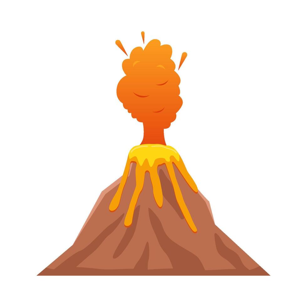 Vulkan Lava Feuer Illustration vektor