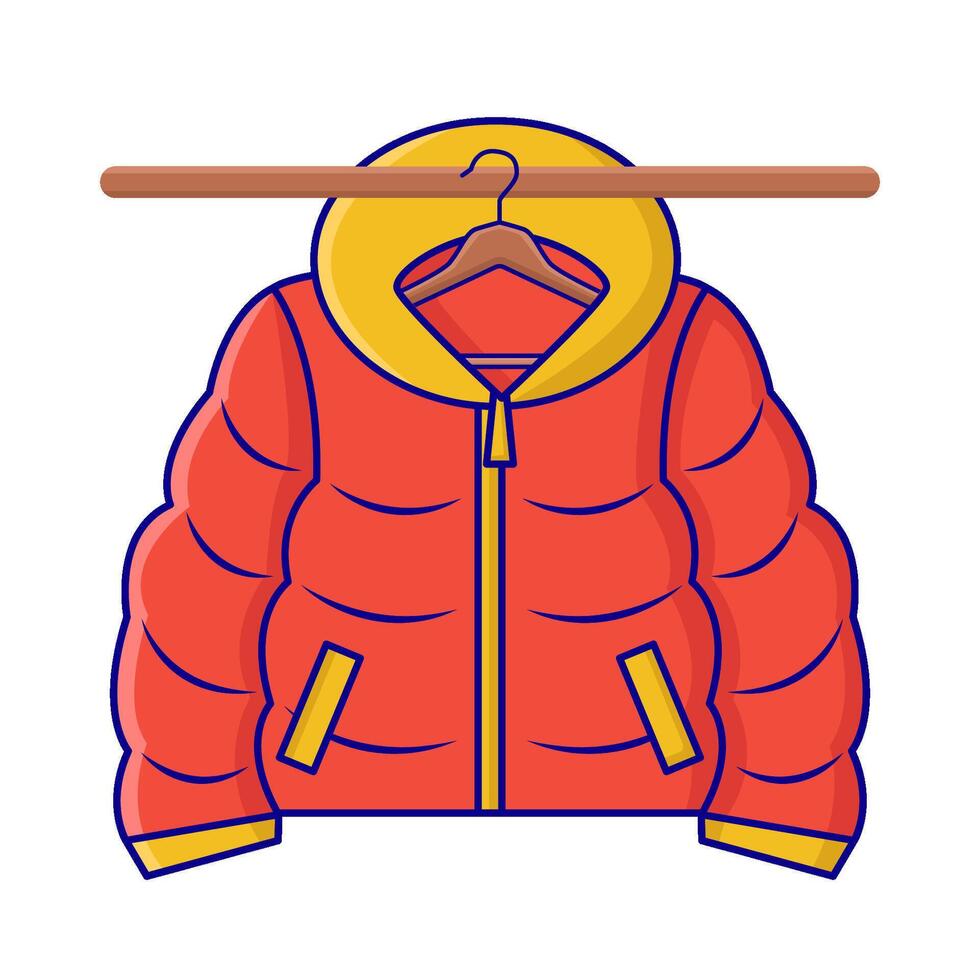 Bomber Jacke hängend Illustration vektor