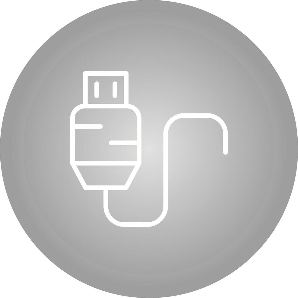 Vektorsymbol für USB-Kabel vektor