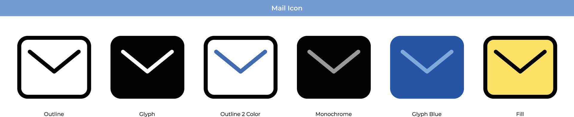 Mail-Icon-Set vektor