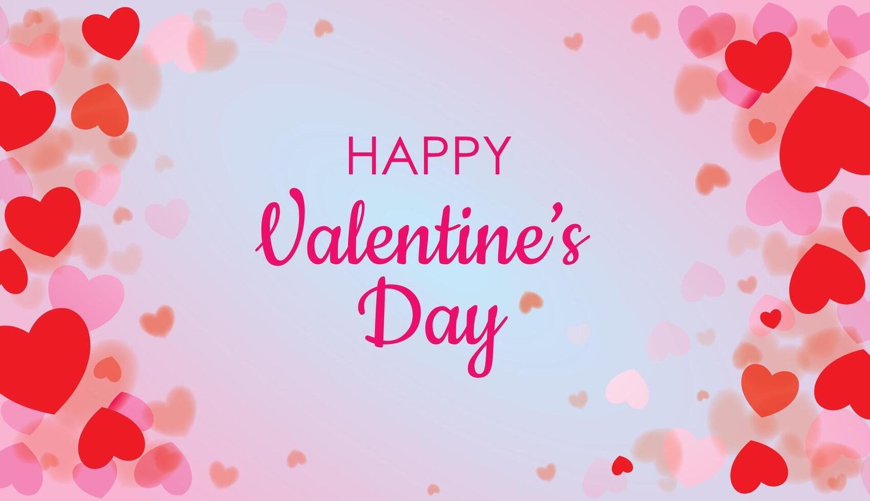Lycklig valentines dag, kärlek dag hjärtan romantisk firande design. vektor illustration