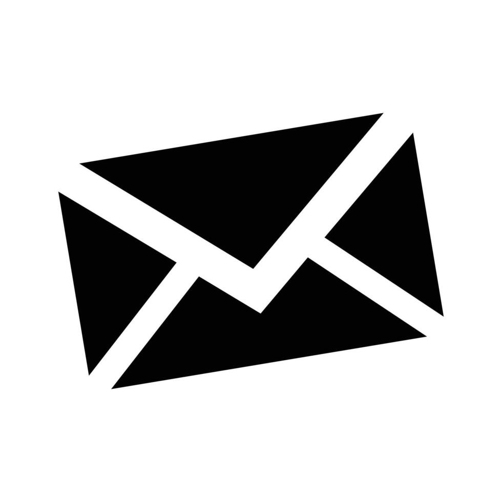 Vektor Mail Symbol isolieren auf Weiß Hintergrund Zeichnung durch Illustration