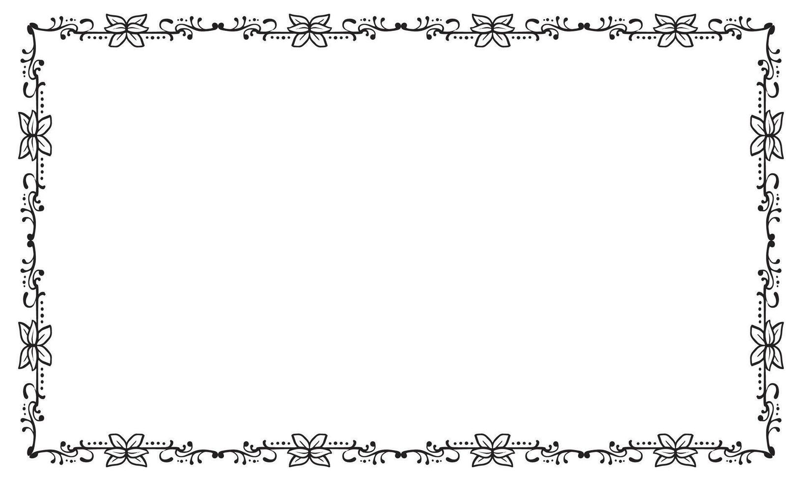 Vektor elegant Zier Rahmen auf Weiß Hintergrund