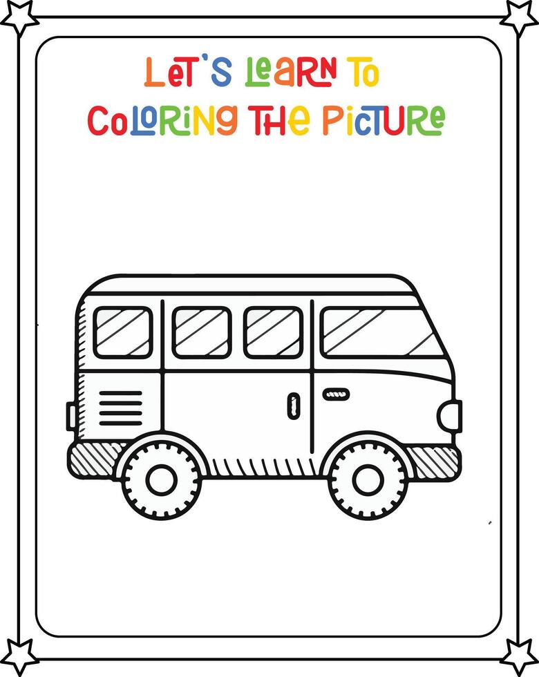 Zeichnung Vektor Bild Öffentlichkeit Transport Auto