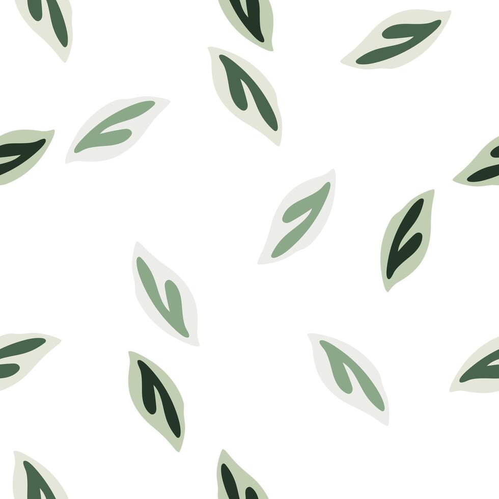 elegant Vektor Muster mit Grün Laub.