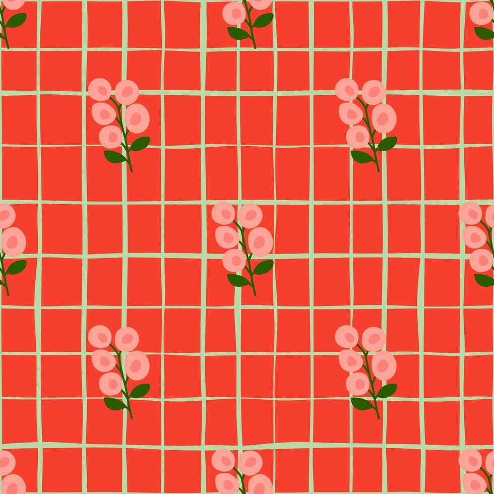 schick und einfach Blumen- Muster. vektor