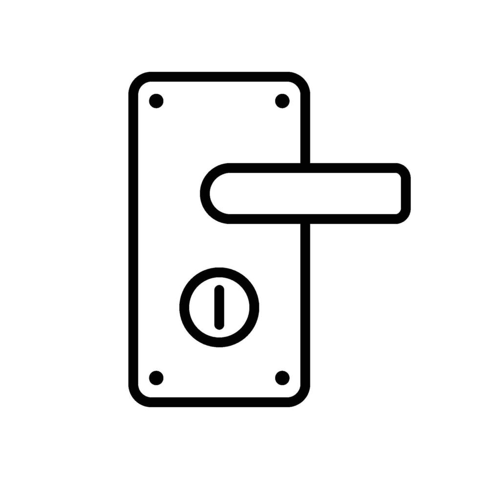 dörr hantera ikon vektor design mall enkel och modern
