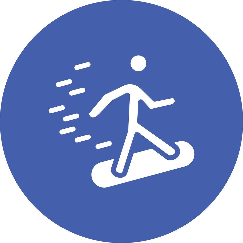 snowboard lopp vektor ikon