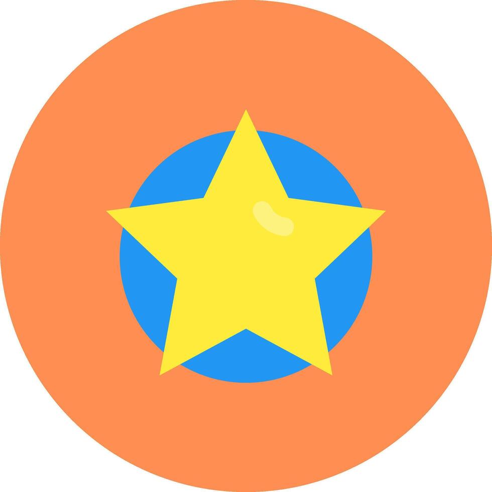 Star eben Kreis Symbol vektor