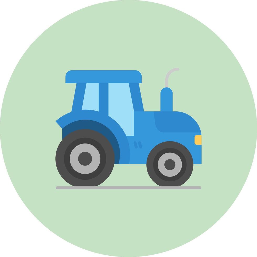 Traktor eben Kreis Symbol vektor