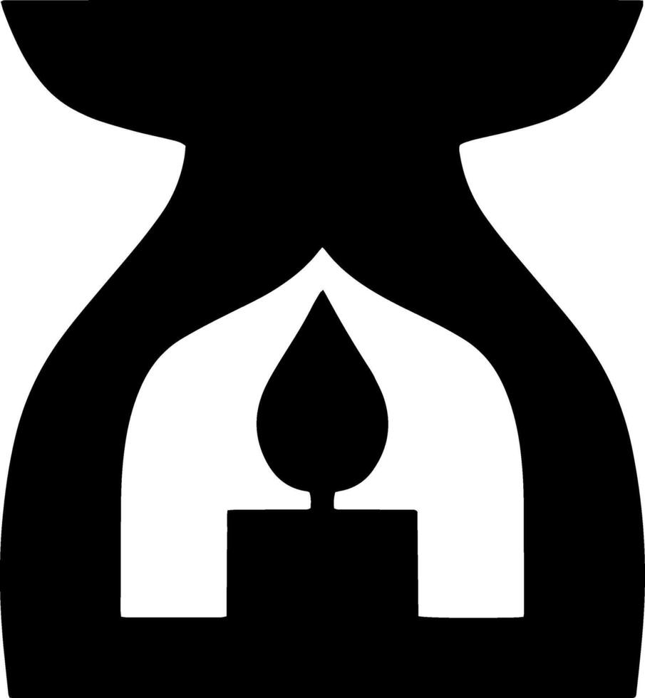 Aroma Lampe Symbol orientalisch Hand gezeichnet Gekritzel Vektor Illustration