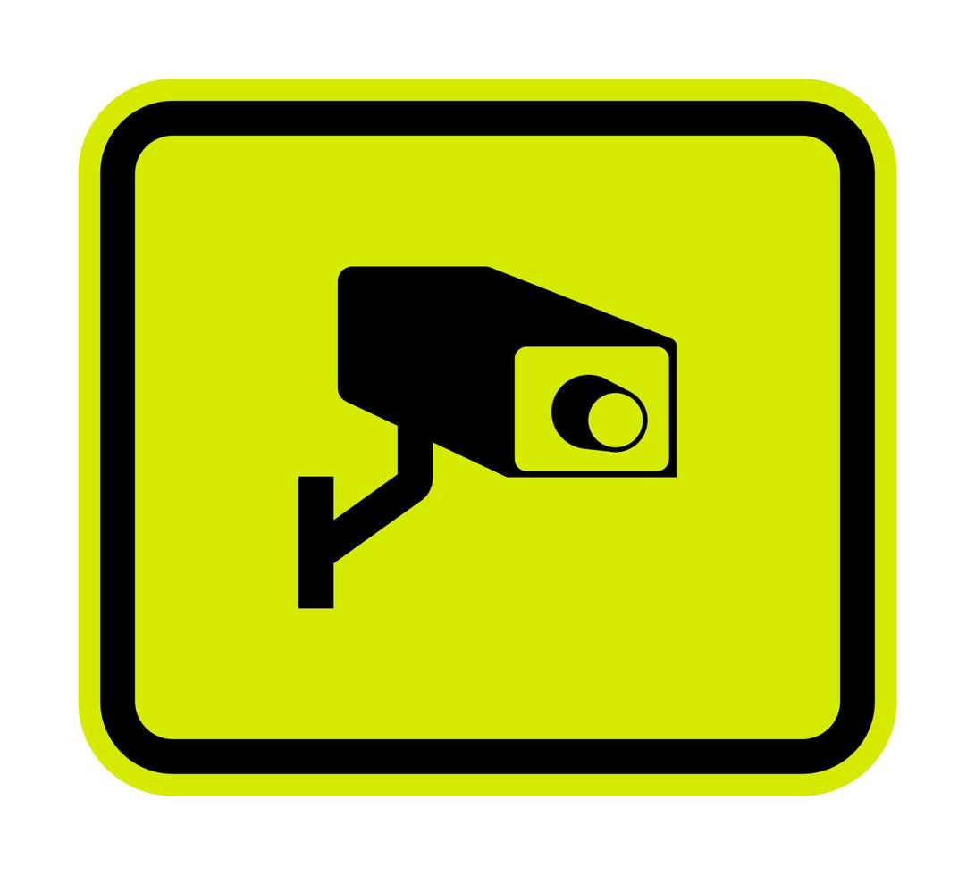CCTV-Überwachungskamera-Symbolzeichen, Vektorillustration, isolieren auf weißem Hintergrundetikett .eps10 vektor