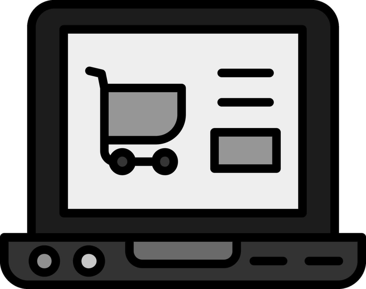 Online-Shopping-Vektor-Symbol vektor