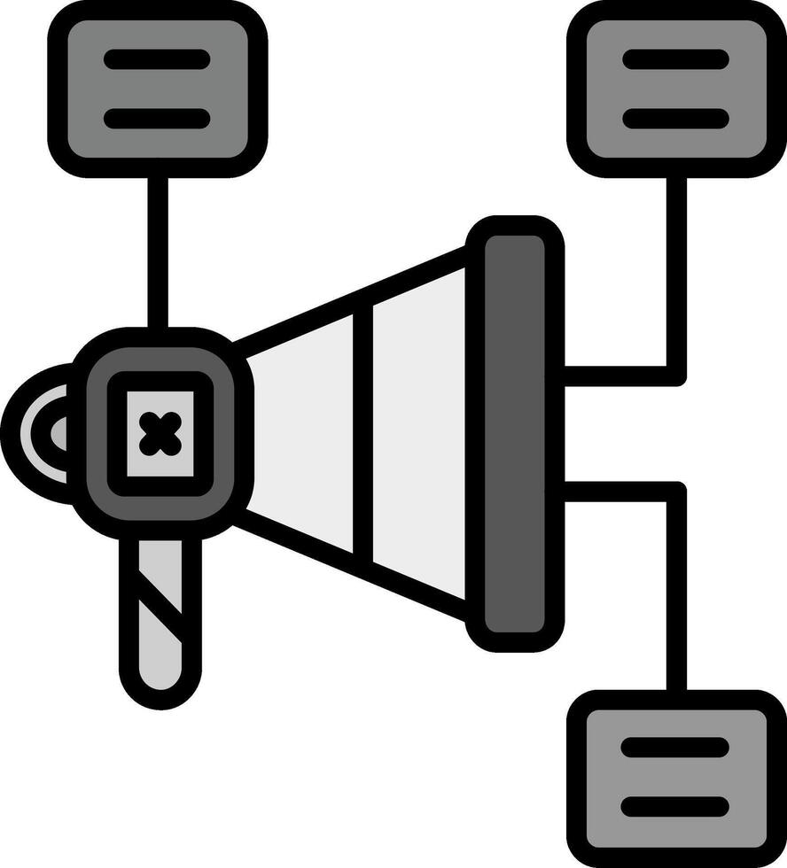 marknadsföring planen vektor ikon