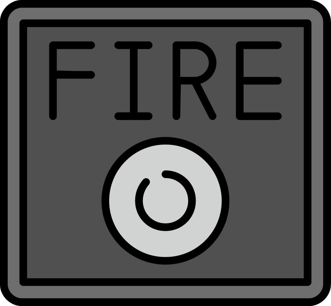 Feueralarm-Vektorsymbol vektor