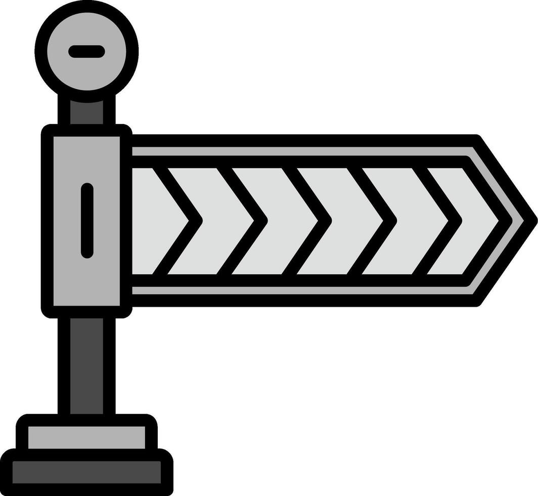 Vektorsymbol für Straßensperren vektor