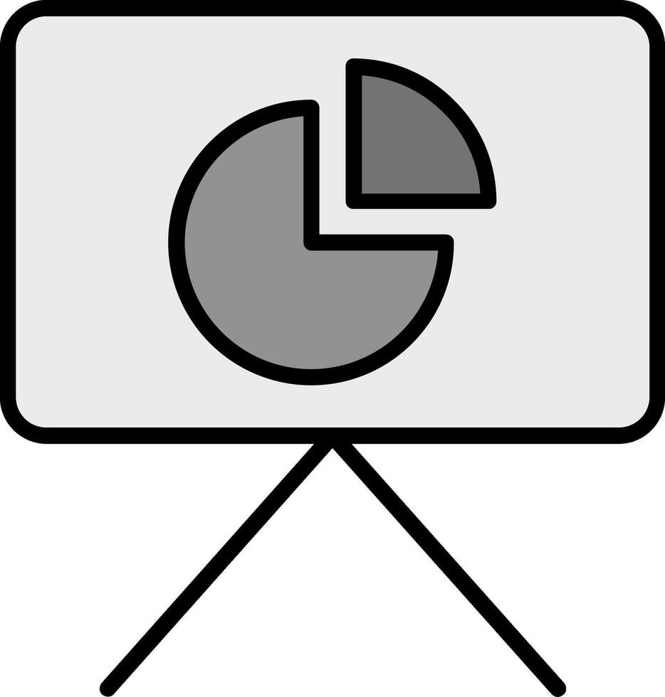 paj Diagram presentation vektor ikon