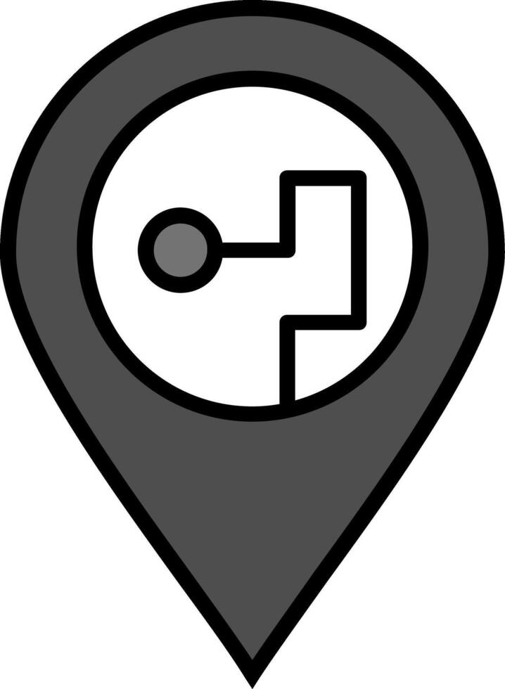 Pin-Positionsvektorsymbol vektor