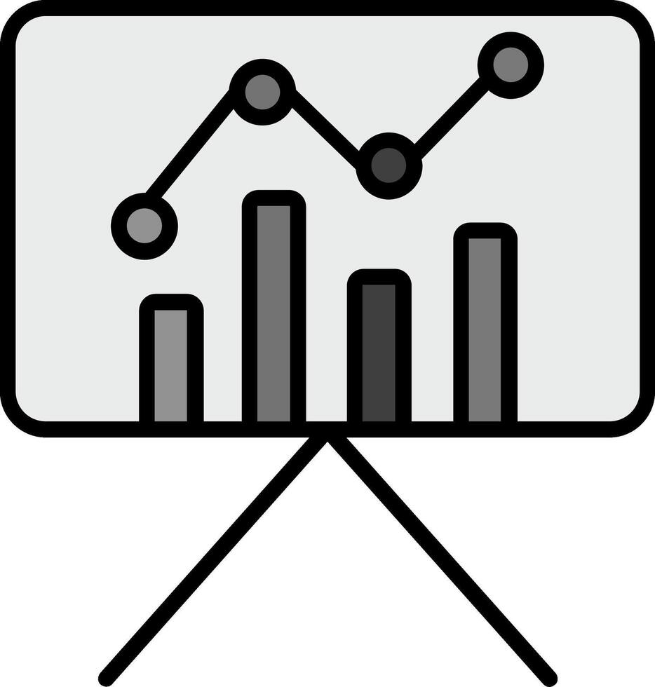 Statistiken Präsentation Vektor Symbol