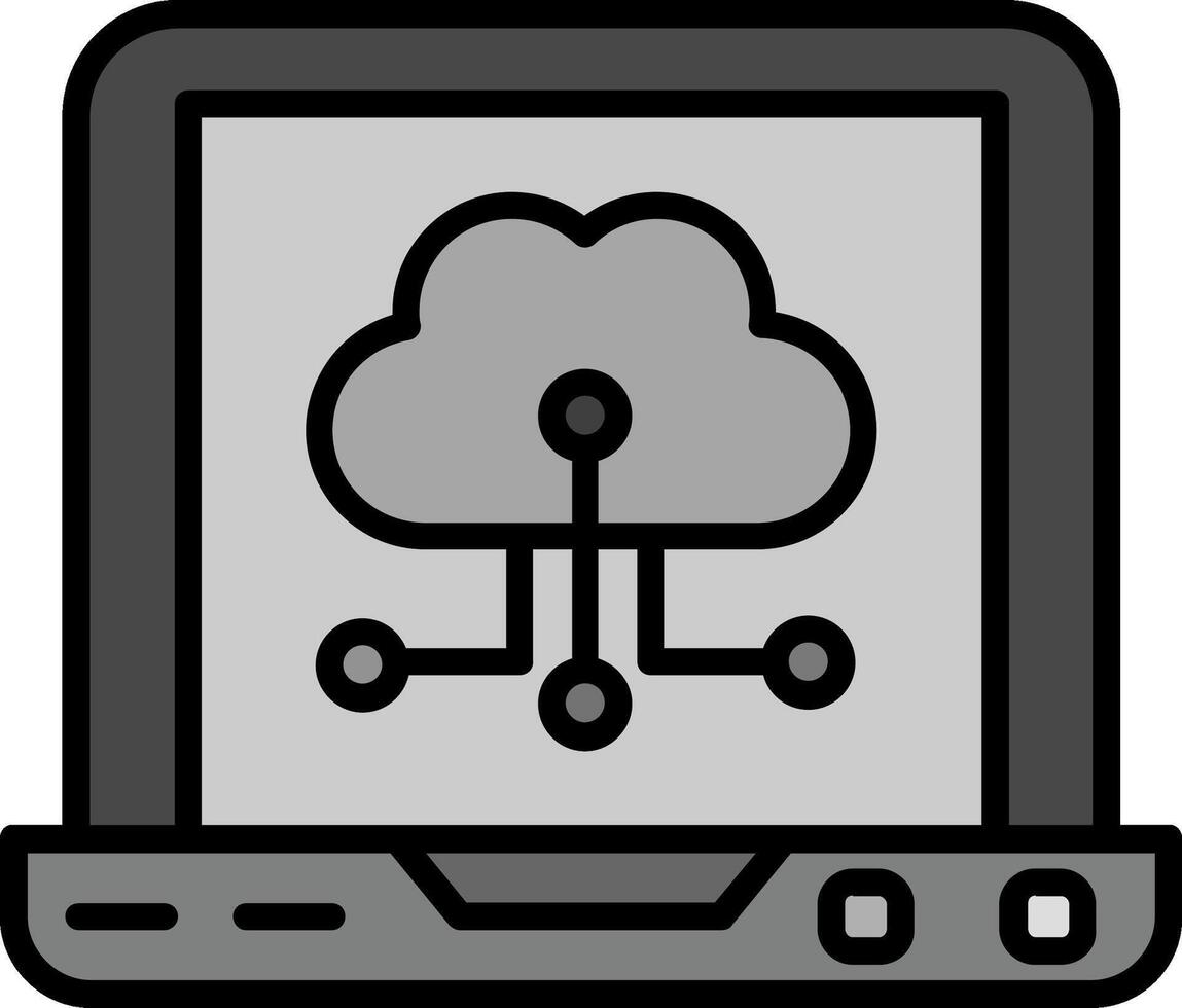 Cloud-Computing-Vektorsymbol vektor