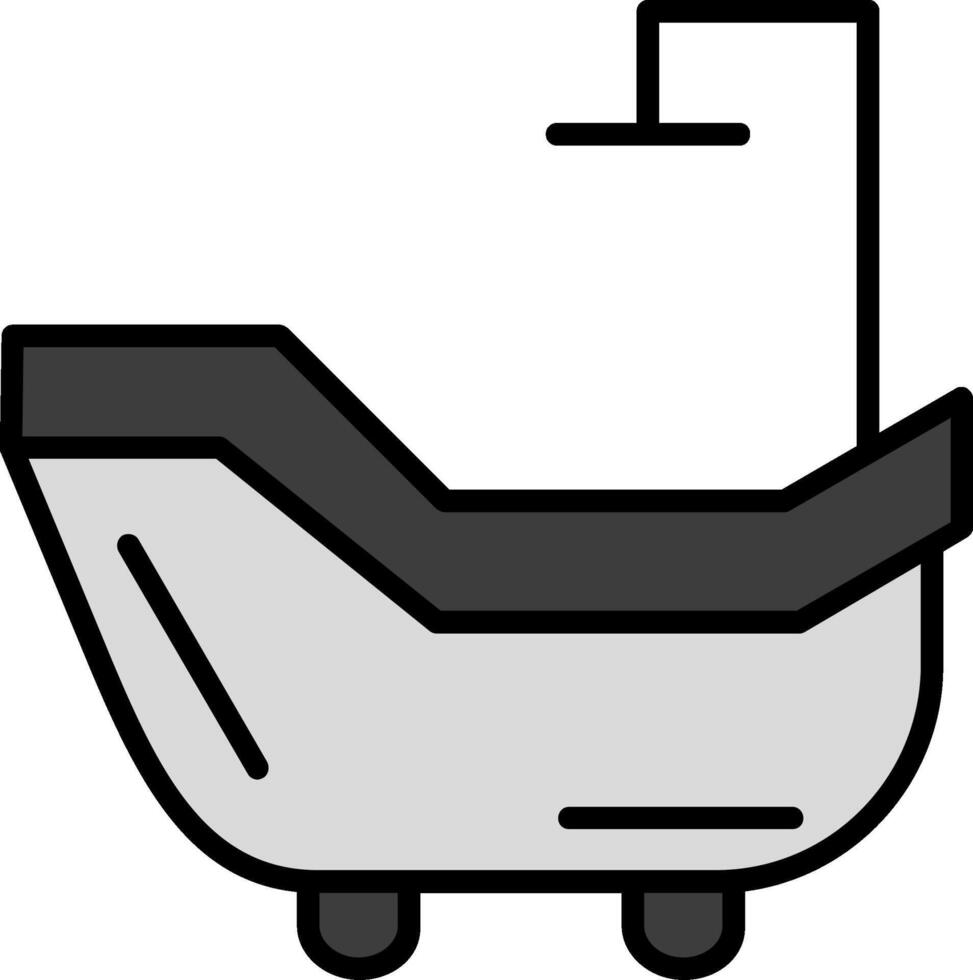 Badewanne-Vektor-Symbol vektor