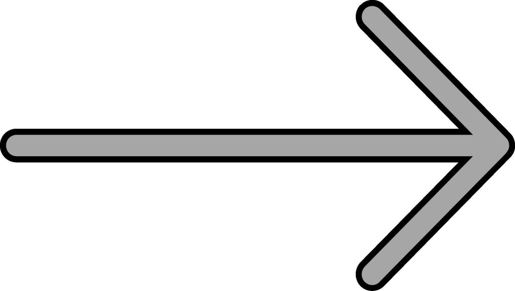 Vektorsymbol Pfeil nach rechts vektor