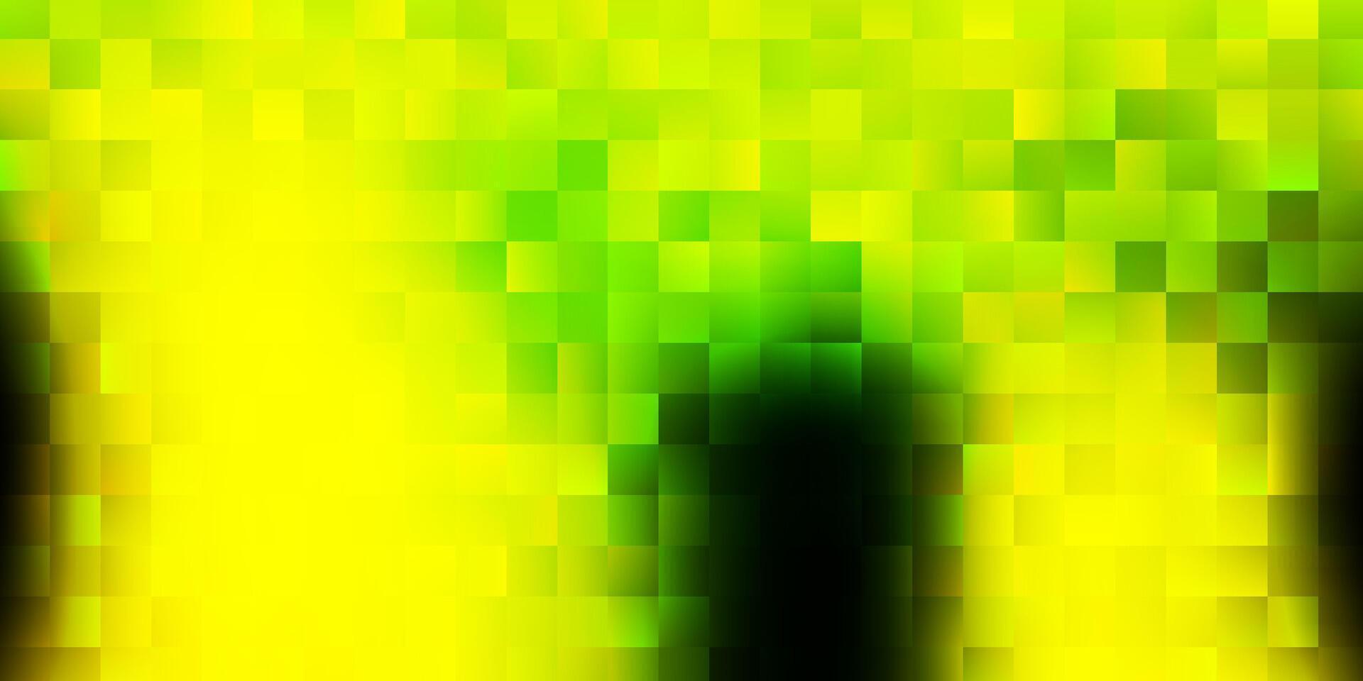 hellgrüne, gelbe Vektorschablone mit Rechtecken. vektor