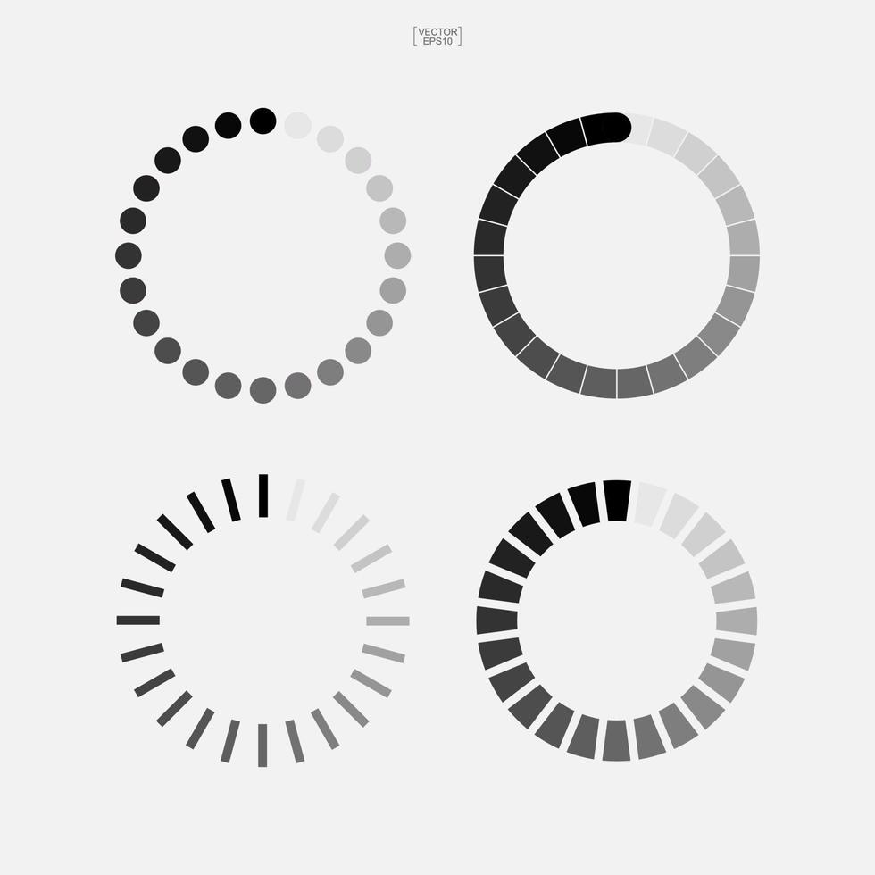 Ladesymbol. abstraktes Spinner-Symbol für Webdesign. Vektor. vektor