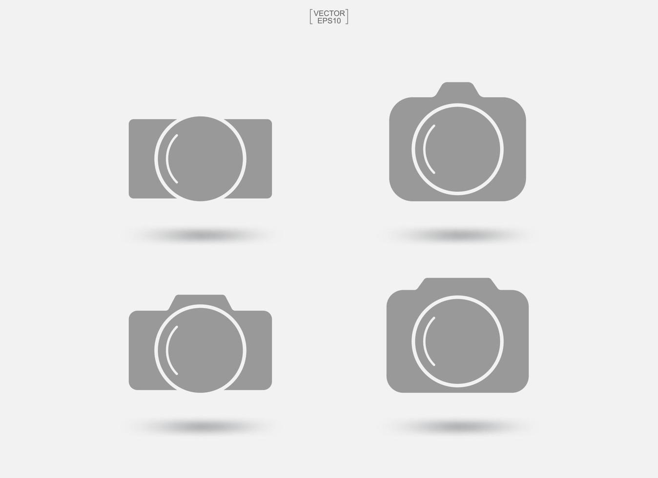 Kamerazeichen und -symbol. Fotosymbol oder Bildsymbol. Vektor. vektor