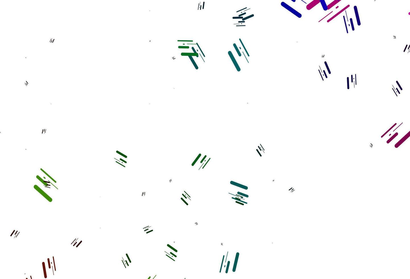 helles mehrfarbiges, regenbogenfarbenes Vektormuster mit schmalen Linien. vektor