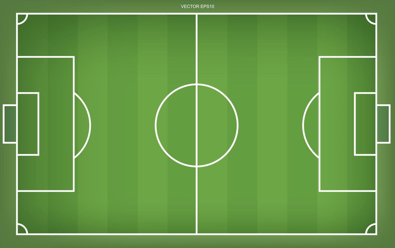 fotbollsplan eller fotbollsplan bakgrund. grönt gräsplan för att skapa fotbollsmatch. vektor. vektor