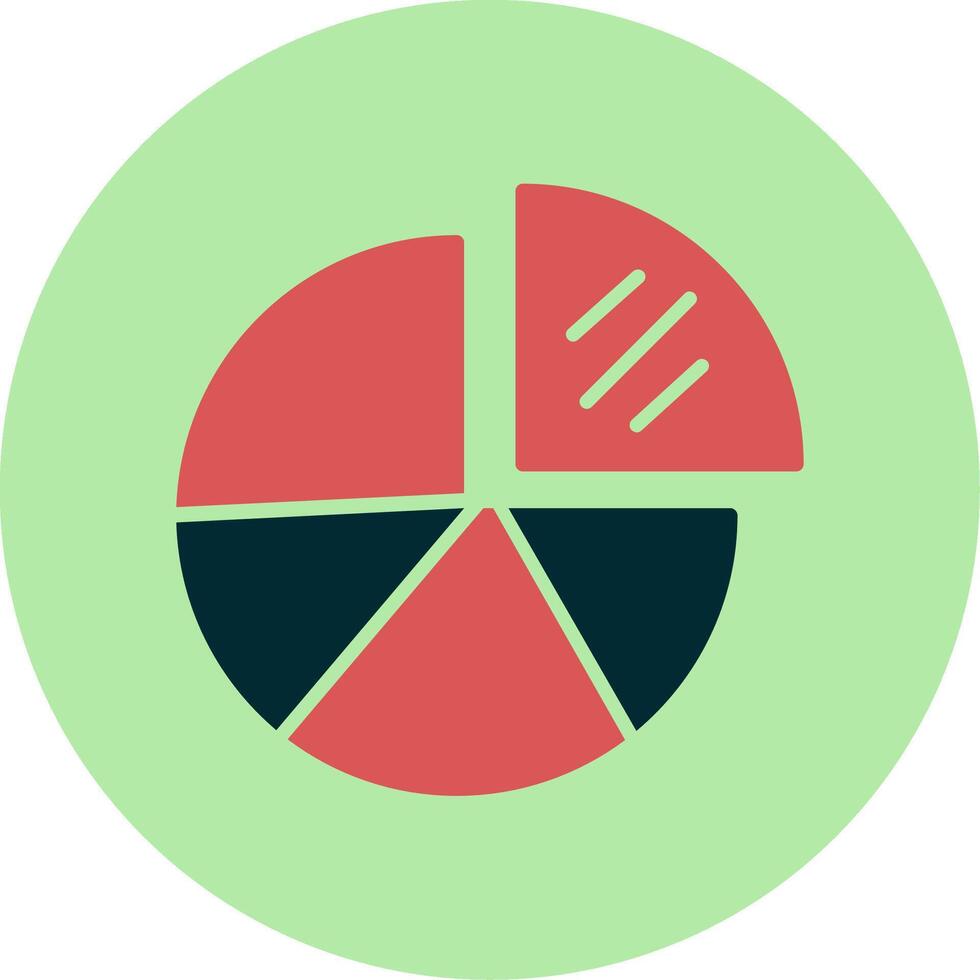 cirkeldiagram vektor ikon