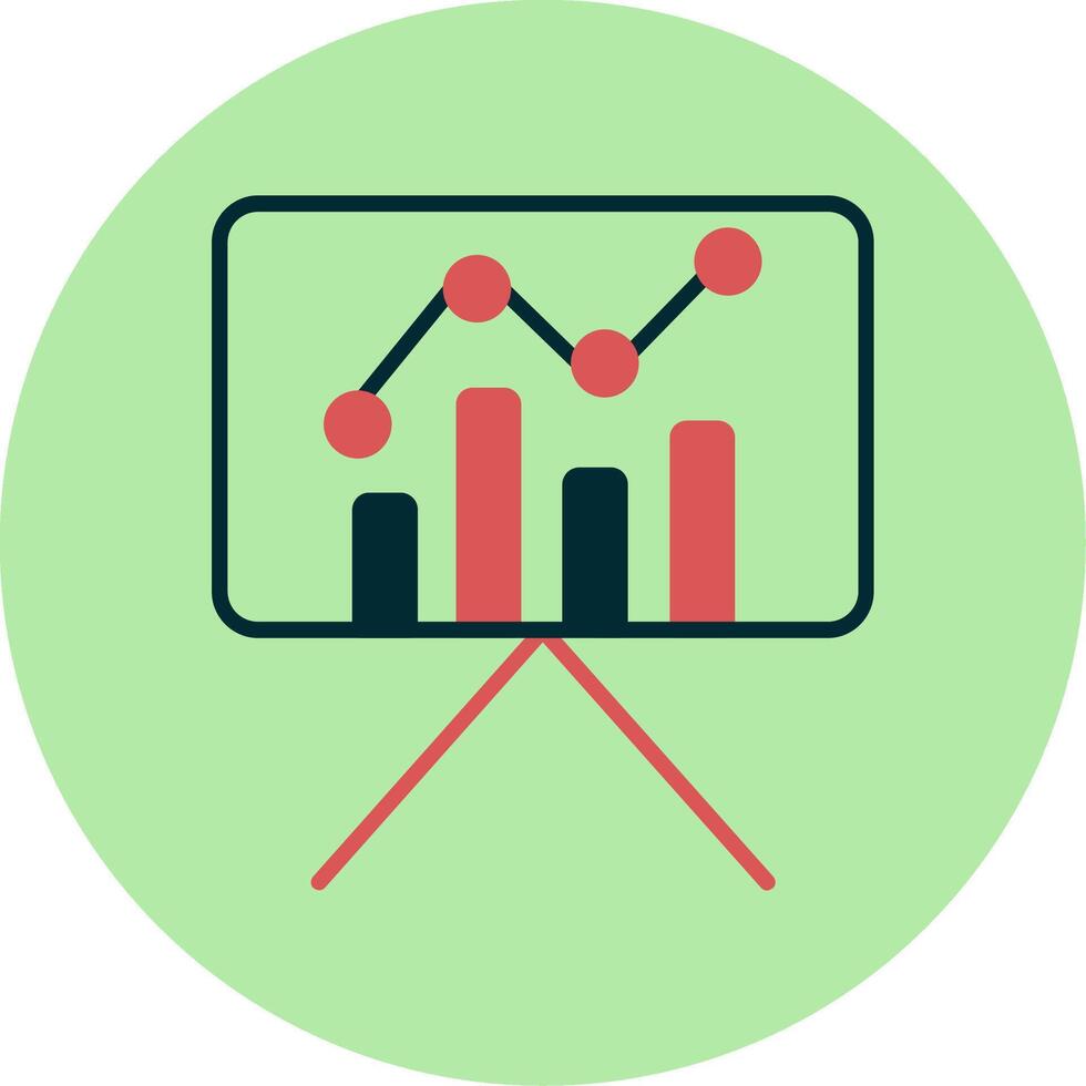 Statistiken Präsentation Vektor Symbol