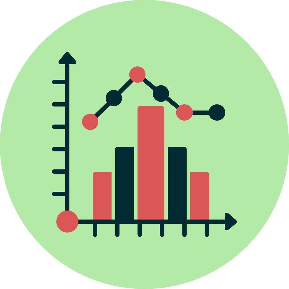 histogram vektor ikon