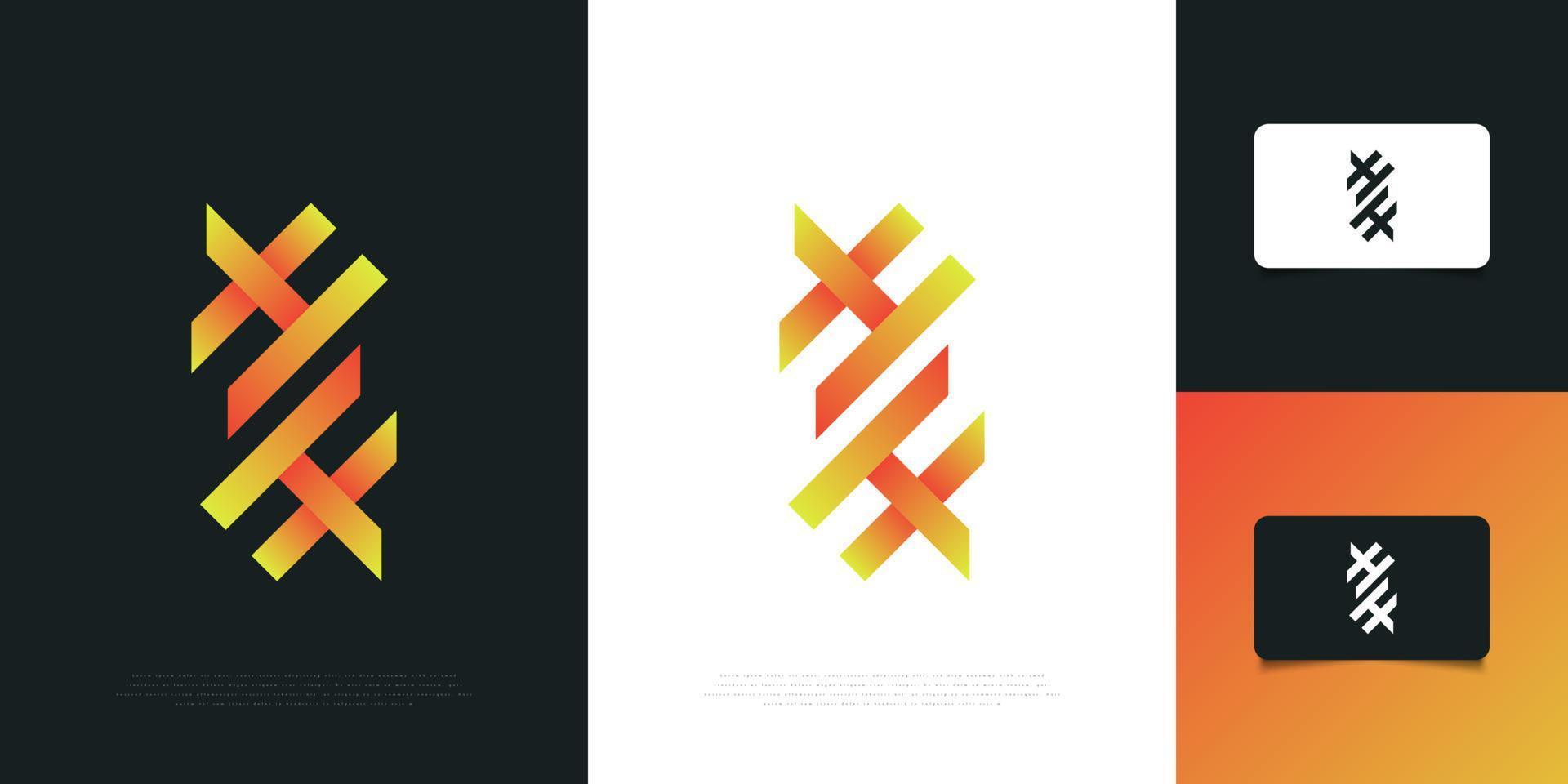 modern och abstrakt första bokstaven h och h logotyp formgivningsmall. hh logotyp design vektor