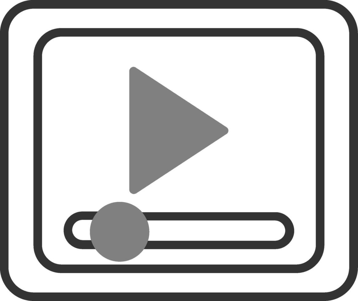 Video-Player-Vektorsymbol vektor