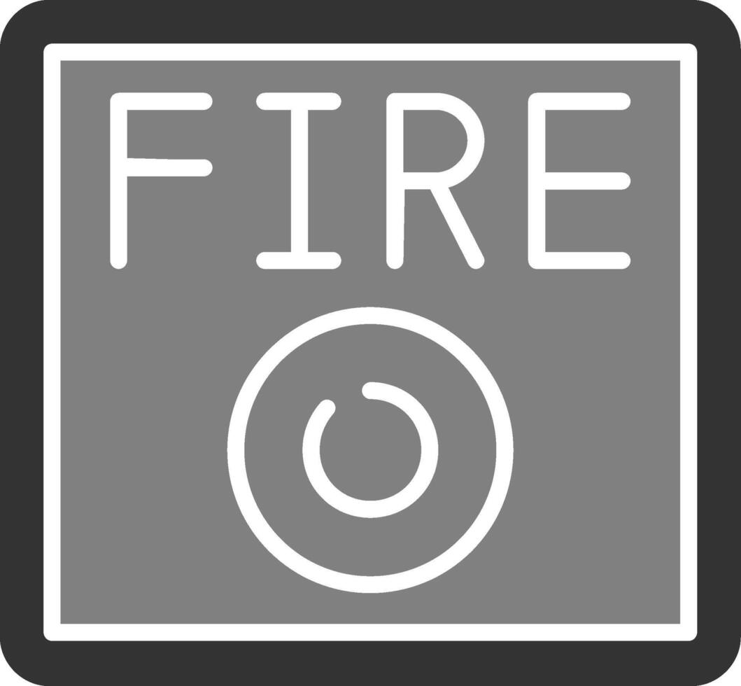 Feueralarm-Vektorsymbol vektor