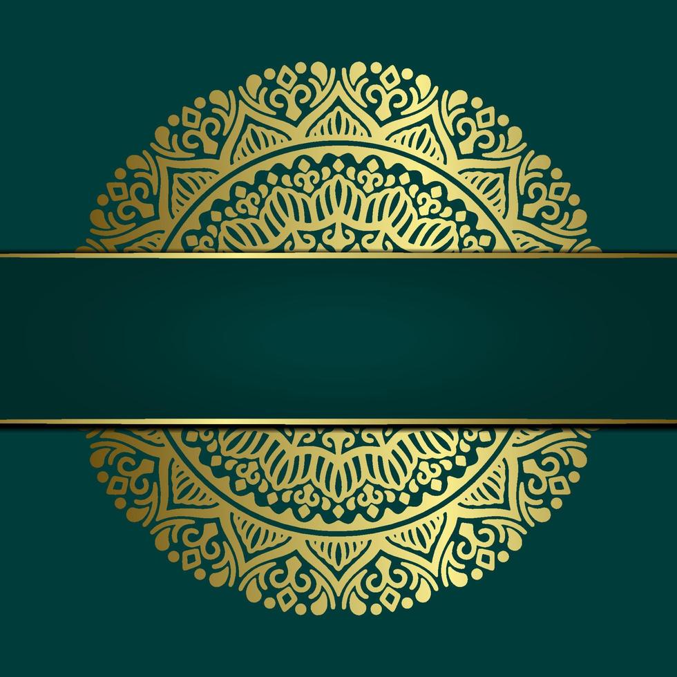 Luxus-Zier-Mandala-Hintergrund mit arabisch-islamischer Ostmuster-Stil-Premium-Vektor-freier vecto vektor