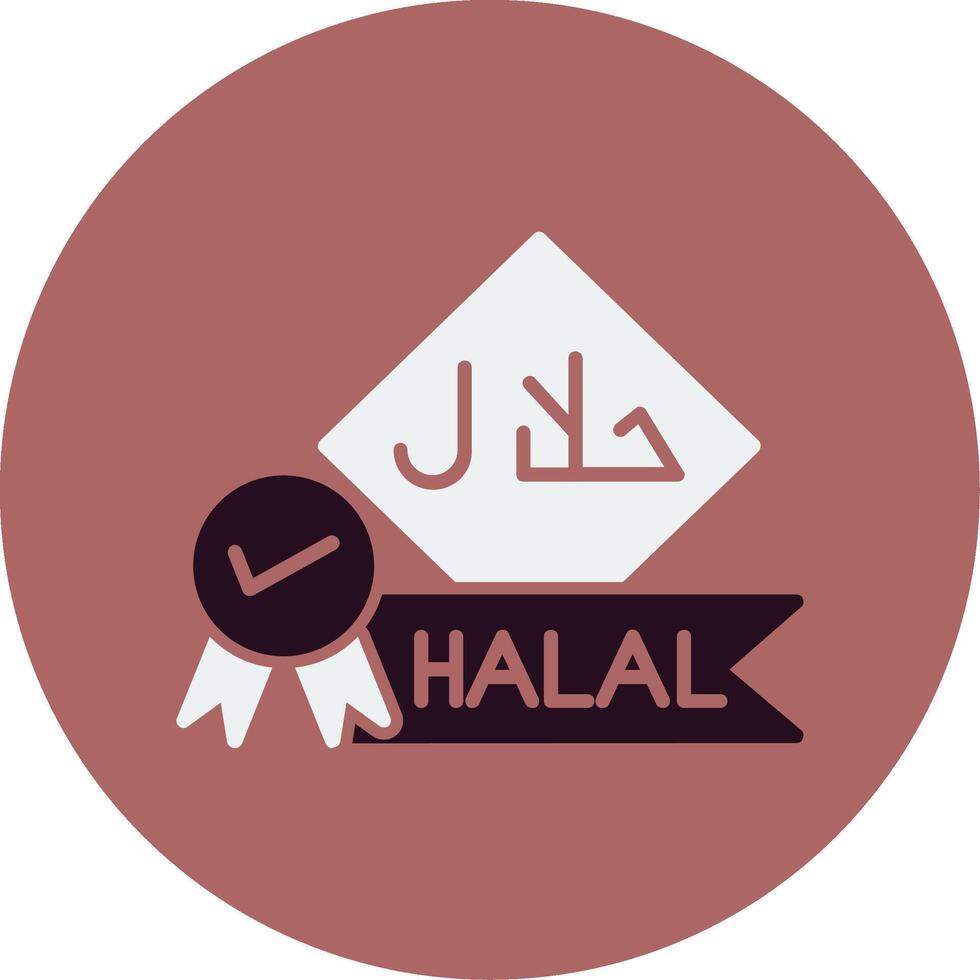 Symbol für Halal-Vektor vektor