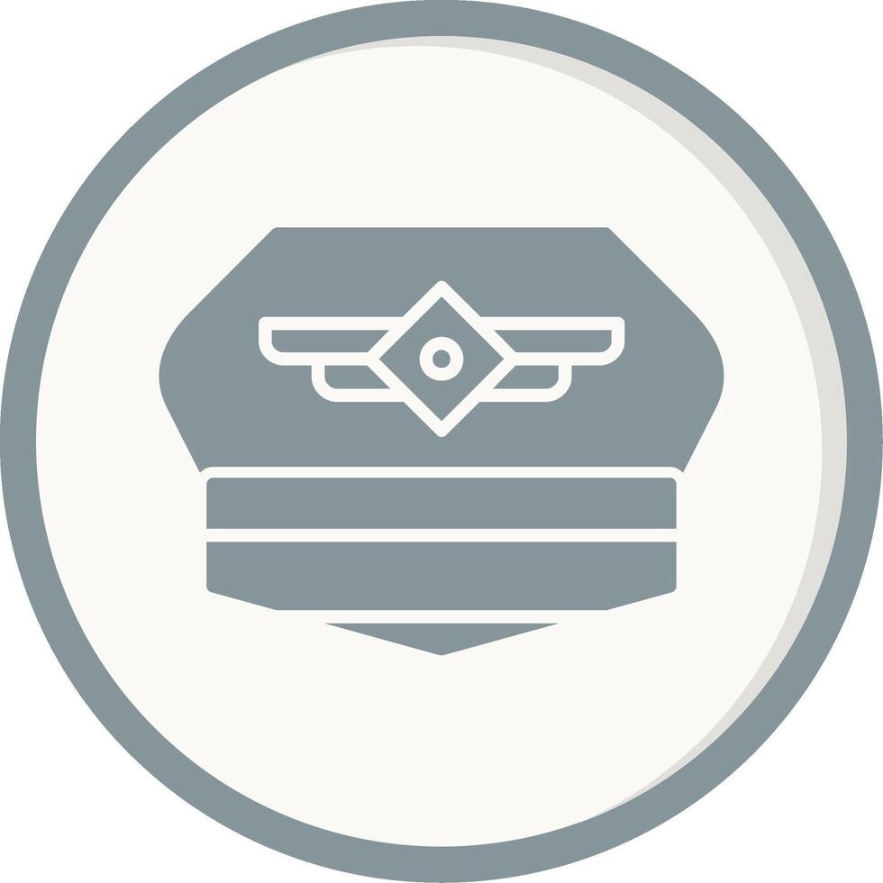 Pilot Hut Vektor Symbol