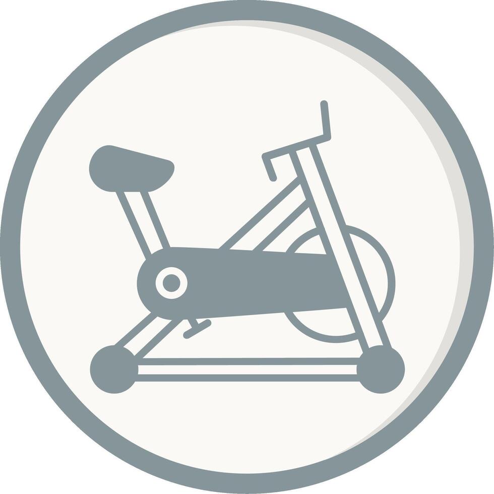 stationär Fahrrad Vektor Symbol